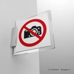 Cartello vietato scattare fotografie P029