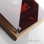 Targa Doppia Lastra Wood Stampata