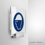 Cartello casco di protezione obbligatorio M014