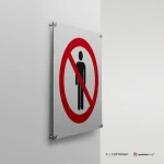 Cartello divieto di accesso pedonale