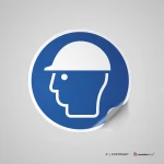 Cartello casco di protezione obbligatorio M014