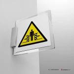Cartello pericolo di schiacciamento W019