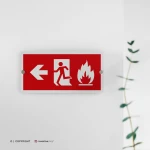 Cartello uscita d'emergenza antincendio mod. 2:1