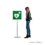 Cartello defibrillatore E010