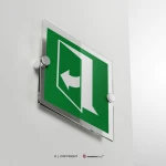 Cartello senso di apertura porta d'emergenza E022 / E023 / E057 / E058