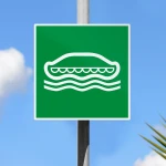 Cartello scialuppa di salvataggio E036