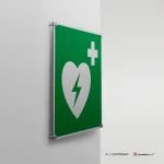 Cartello defibrillatore E010