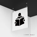 Cartello sala lettura