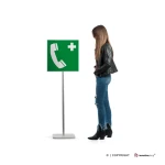 Cartello telefono d'emergenza E004