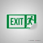 Cartello evacuazione EXIT mod. 2:1