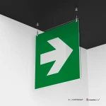 Cartello freccia evacuazione E005 / E006