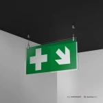 Cartello pronto soccorso con freccia mod. 2:1