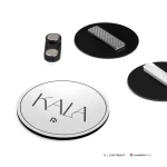 Badge in acrilico inciso