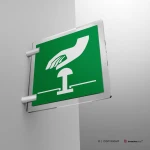 Cartello pulsante d'emergenza E020