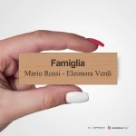 Targhette in Acrilico Wood per citofono e cassette postali