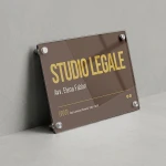Targa Singola Lastra Plexiglass Stampata