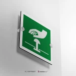 Cartello pulsante d'emergenza E020