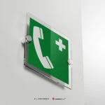 Cartello telefono d'emergenza E004