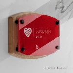 Targa Doppia Lastra Wood Stampata