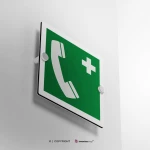 Cartello telefono d'emergenza E004