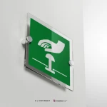 Cartello pulsante d'emergenza E020