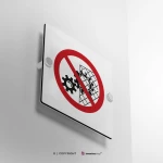 Cartello divieto di rimuovere i dispositivi di sicurezza