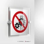 Cartello divieto di rimuovere i dispositivi di sicurezza
