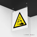 Cartello attenzione carica della batteria in corso W026