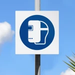 Cartello maschera per la saldatura obbligatoria M019