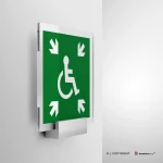 Cartello rifugio temporaneo d'emergenza disabili E024