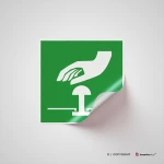 Cartello pulsante d'emergenza E020