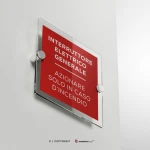 Cartello interruttore elettrico generale