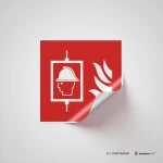 Cartello ascensore antincendio F017