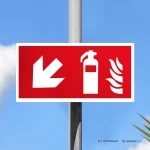 Cartello estintore con freccia antincendio mod. 2:1