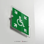 Cartello rifugio temporaneo d'emergenza disabili E024
