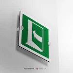 Cartello senso di apertura porta d'emergenza E022 / E023 / E057 / E058