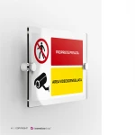 Cartello proprietà privata, area videosorvegliata mod. orizzontale