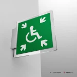 Cartello rifugio temporaneo d'emergenza disabili E024