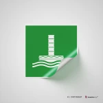 Cartello condotto di evacuazione marina E055