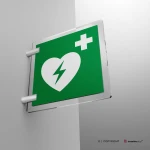 Cartello defibrillatore E010