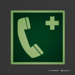 Cartello telefono d'emergenza E004