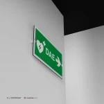 Cartello DAE defibrillatore direzionale mod. 2:1