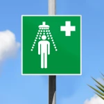 Cartello doccia di emergenza E012
