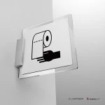 Cartello carta mani bagno