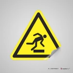 Cartello pericolo di inciampo W007