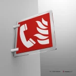 Cartello telefono di emergenza antincendio F006