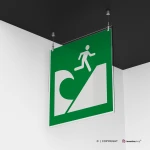 Cartello area di evacuazione tsunami E062