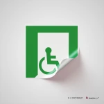Cartello uscita d'emergenza disabili E026/ E030