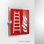 Cartello scala antincendio F003