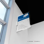 Cartello area videosorvegliata con legge mod. verticale